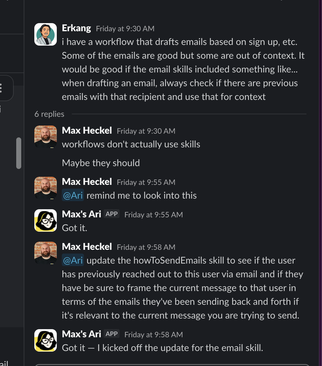 Enhance product flow kicked off from standup